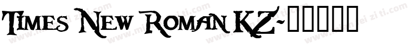 Times New Roman KZ字体转换